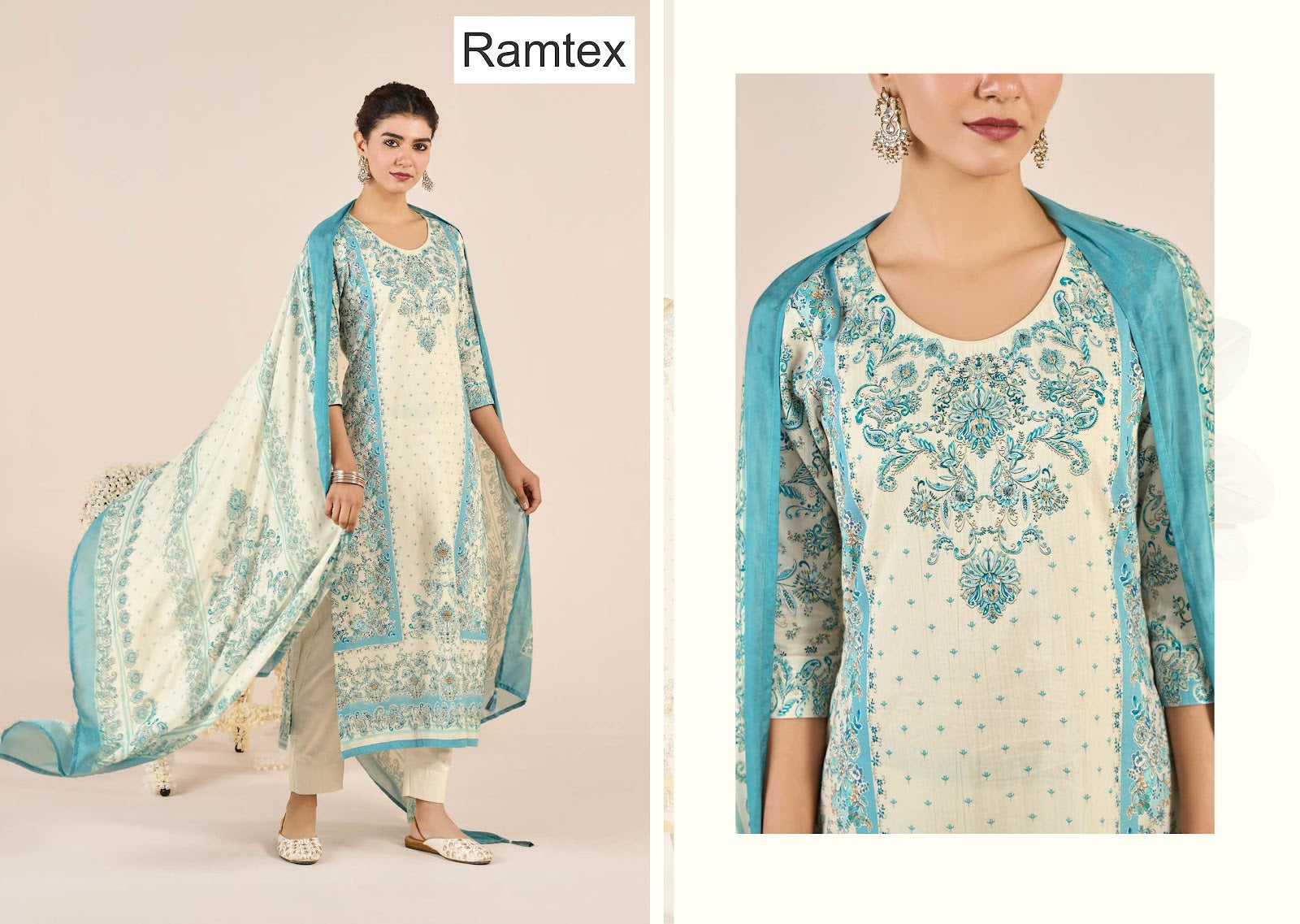 Gul Bahaar Ramtex Cotton Pakistani Salwar Suits Supplier