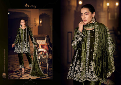 Gul E Gulzar Vol 2 Varaa Fab Viscose Velvet Suits Supplier Gujarat