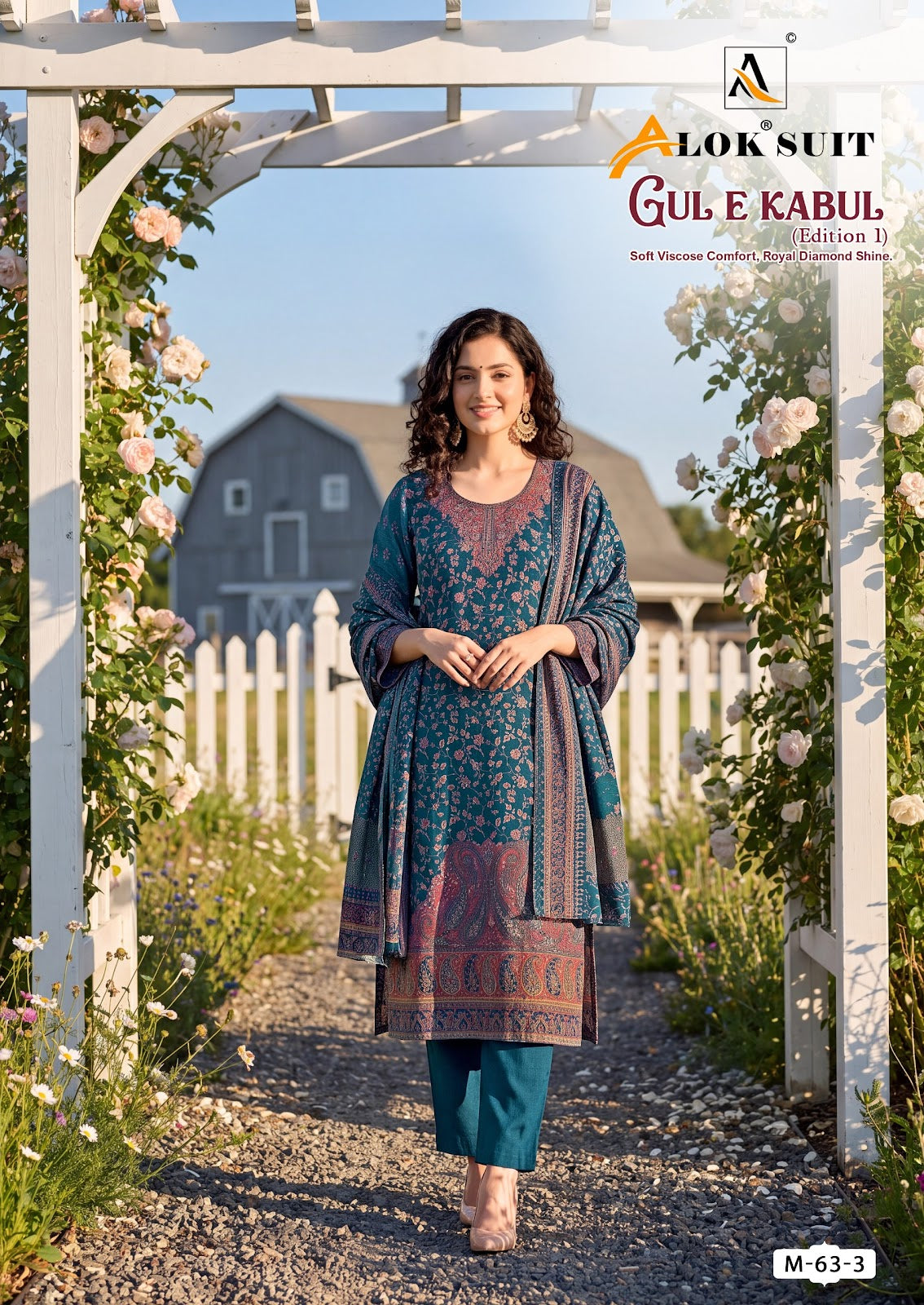 Gul E Kabul Alok Alpine Karachi Salwar Suits Wholesaler