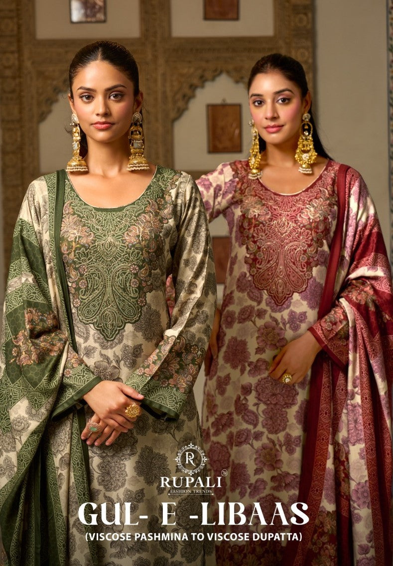 Gul E Libaas Rupali Pashmina Suits Supplier