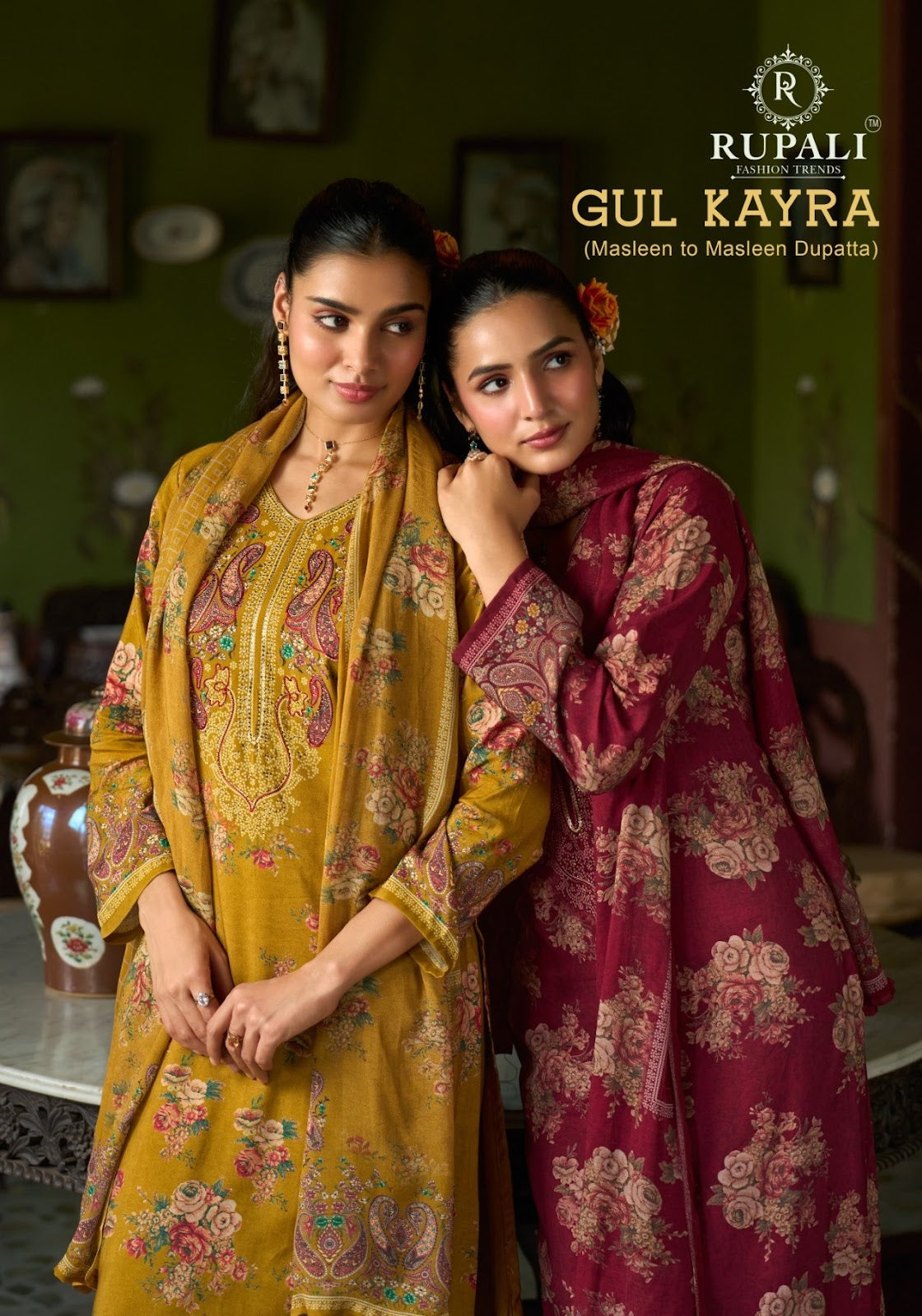 Gul Kayra Rupali Muslin Pant Style Suits Supplier India