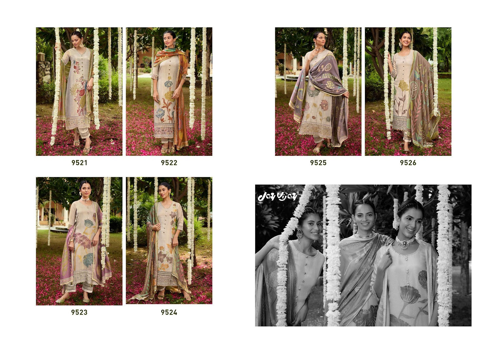 Gul Mohr Jay Vijay Tissue Pant Style Suits Exporter India