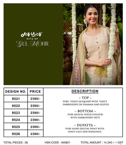 Gul Mohr Jay Vijay Tissue Pant Style Suits Exporter India