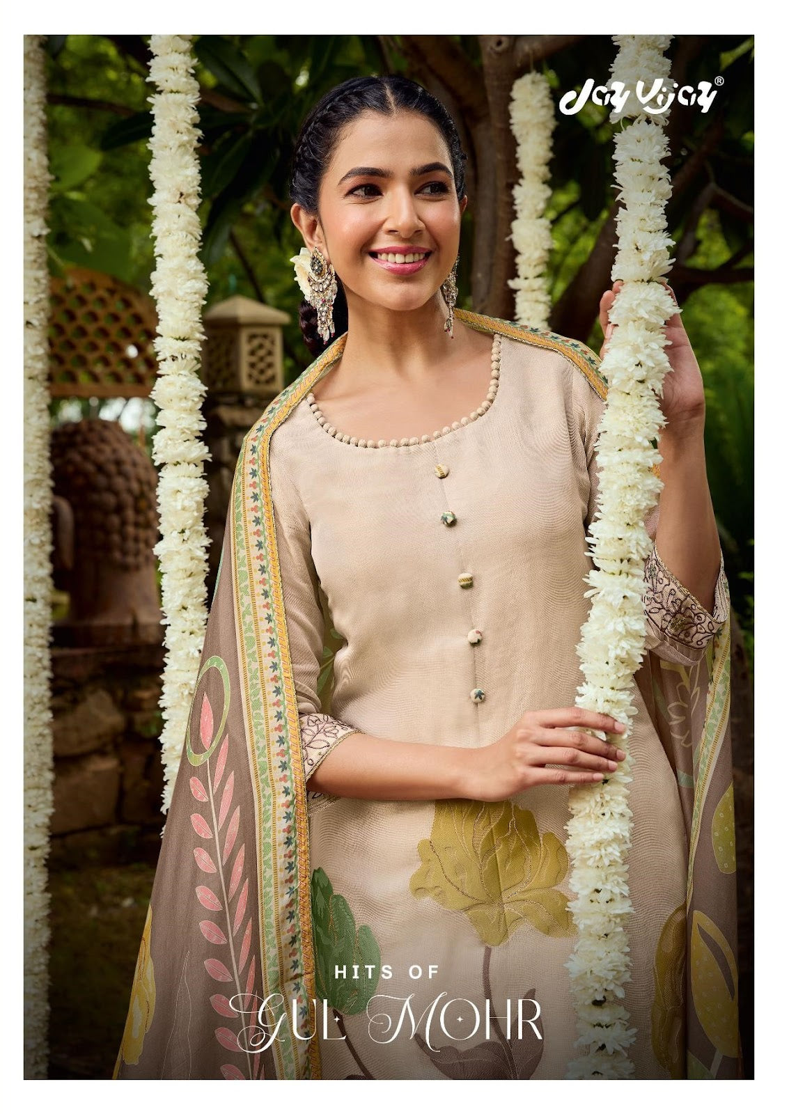 Gul Mohr Jay Vijay Tissue Pant Style Suits Exporter India