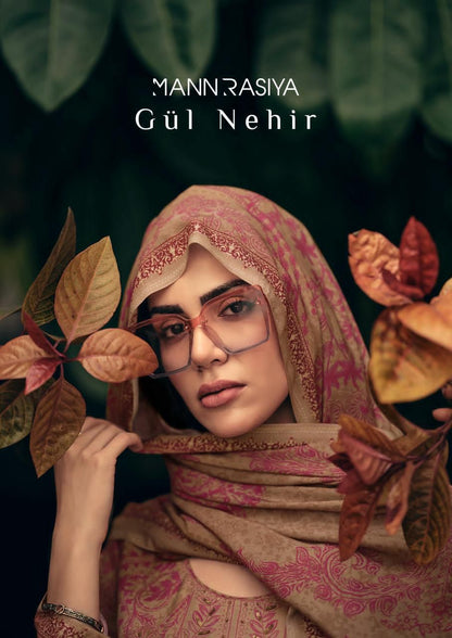 Gul Nehir Mannrasiya Bemberg Muslin Pant Style Suits Wholesaler