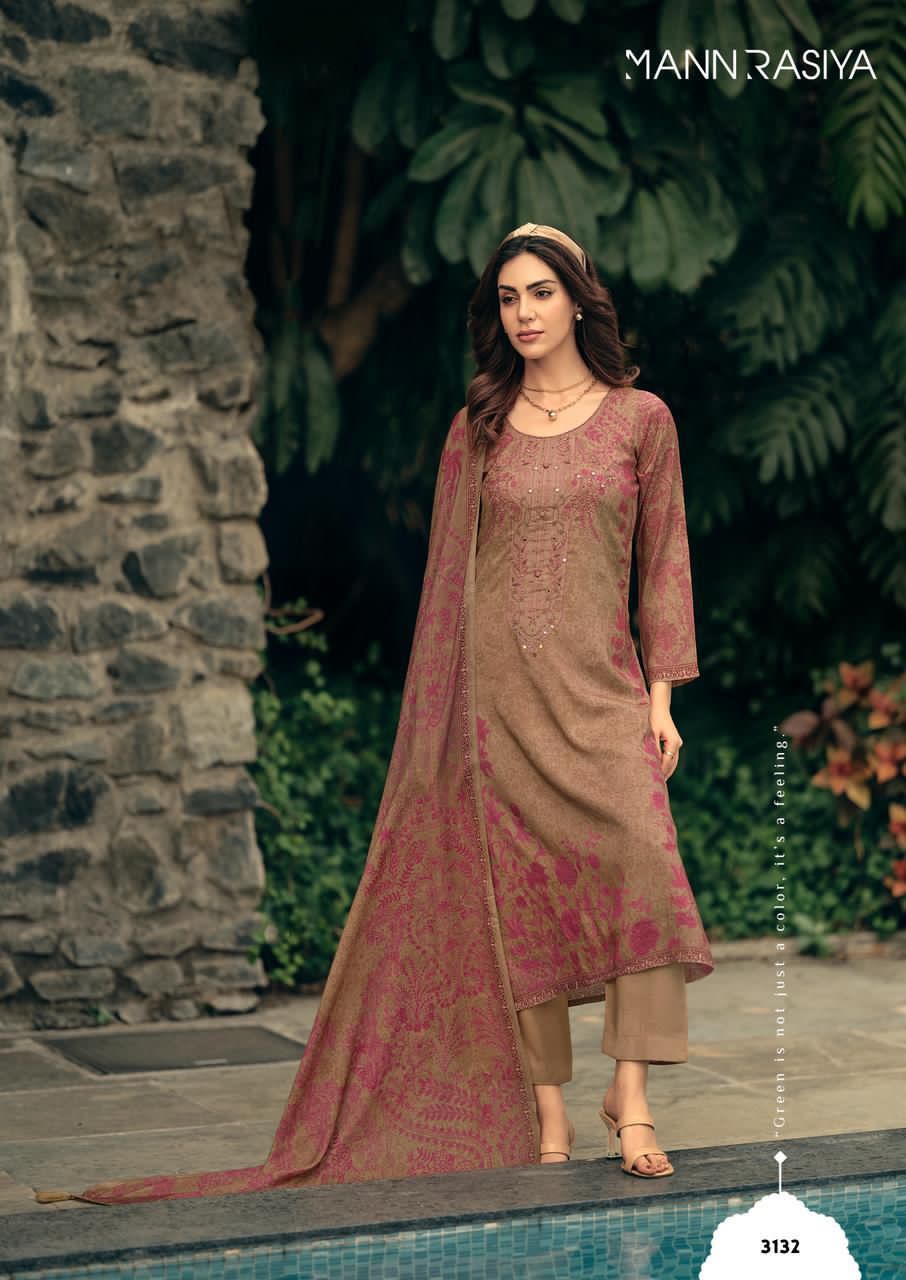 Gul Nehir Mannrasiya Bemberg Muslin Pant Style Suits Wholesaler