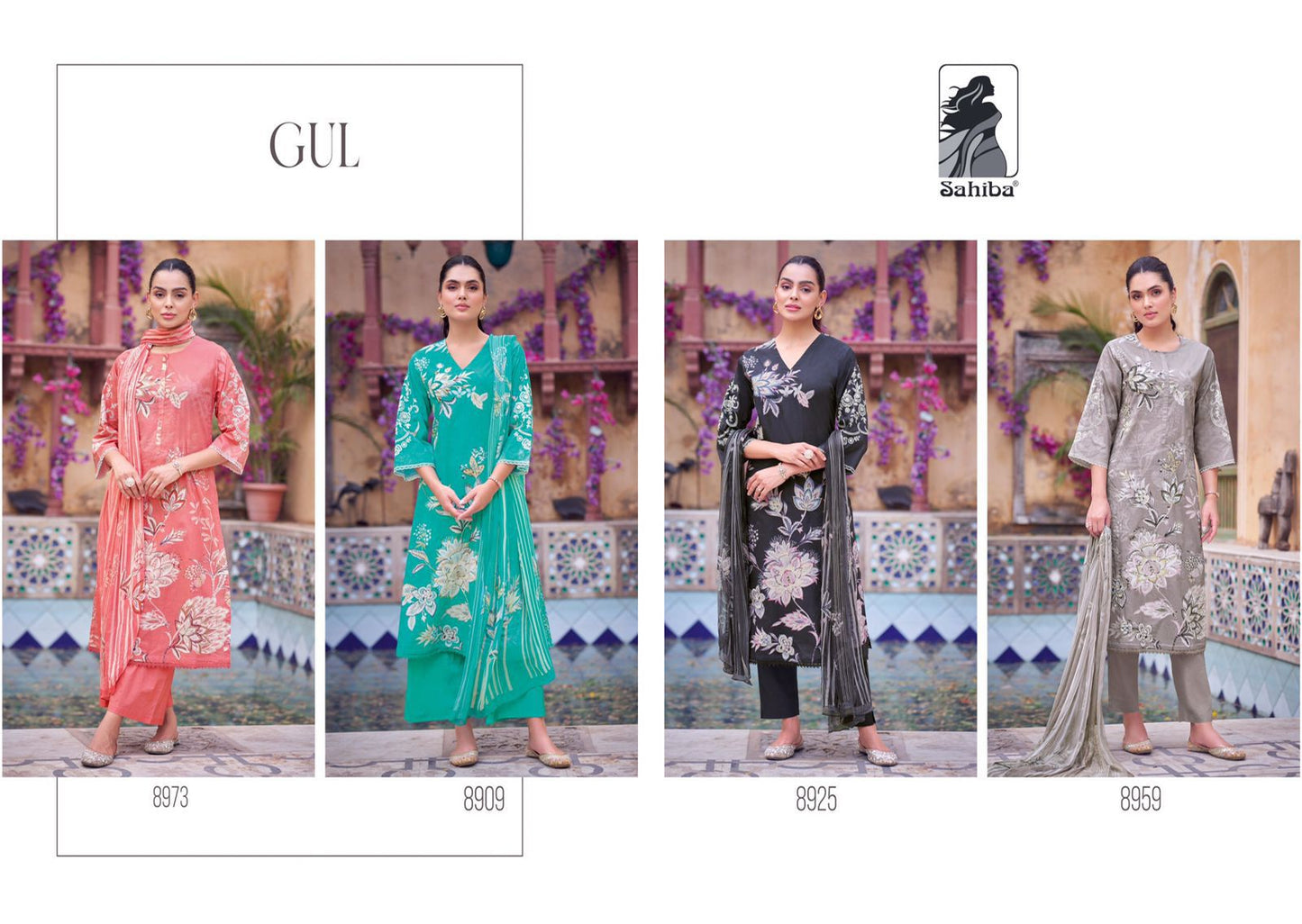 Gul Sahiba Cotton Lawn Pant Style Suits Manufacturer Ahmedabad