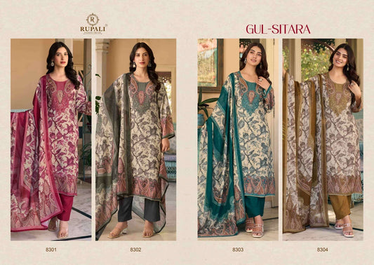 Gul Sitara Rupali Viscose Muslin Pant Style Suits Wholesale