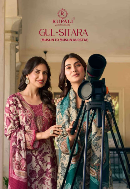 Gul Sitara Rupali Viscose Muslin Pant Style Suits Wholesale