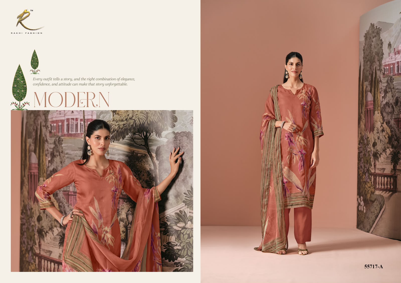 Gul Tarang Rakhi Fashion Viscose Organza Pant Style Suits Manufacturer