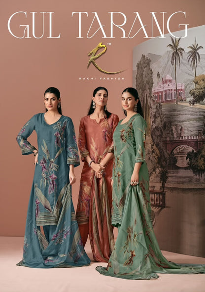 Gul Tarang Rakhi Fashion Viscose Organza Pant Style Suits Manufacturer