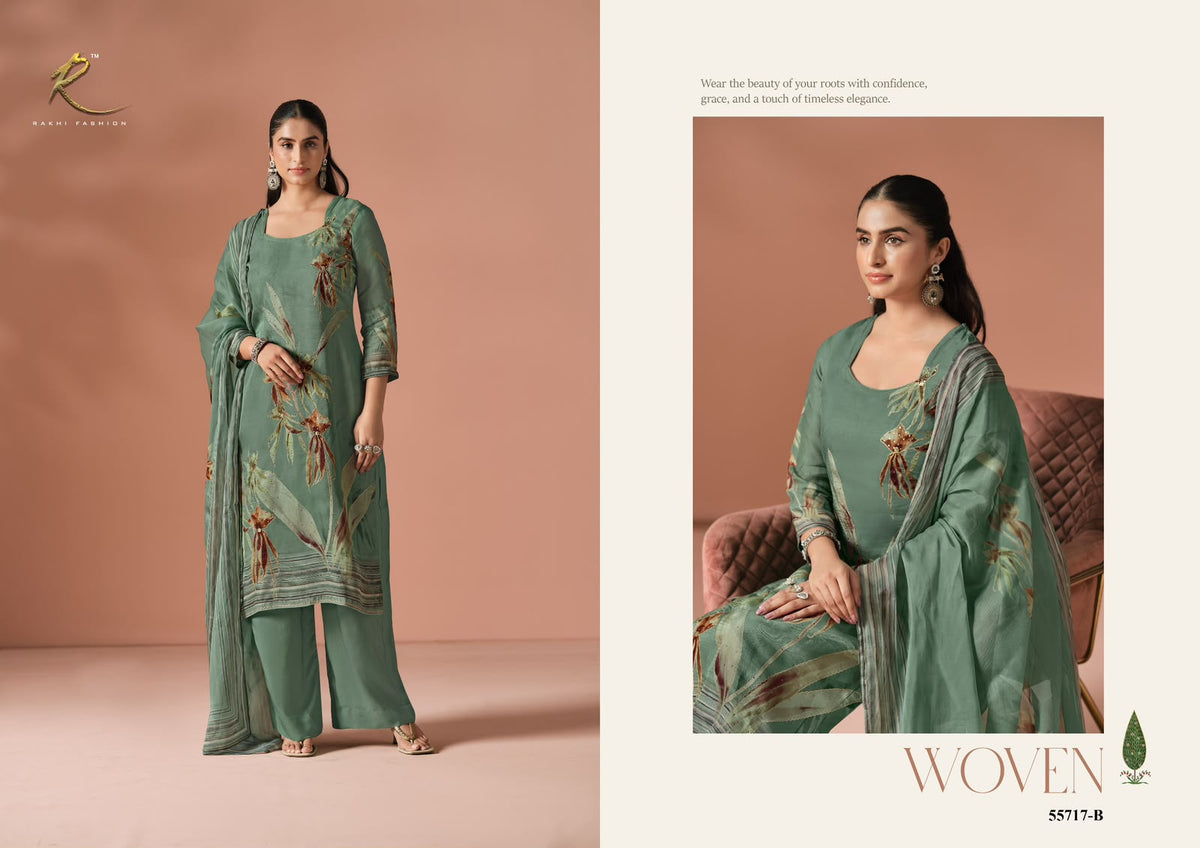 Gul Tarang Rakhi Fashion Viscose Organza Pant Style Suits Manufacturer