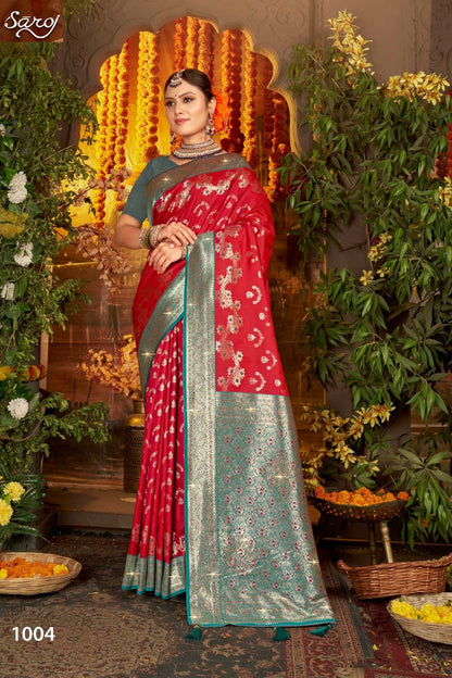 Gulaab Silk Saroski Vol 1 Saroj Soft Silk Sarees Wholesale Rate