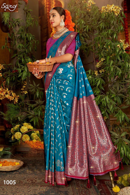 Gulaab Silk Saroski Vol 1 Saroj Soft Silk Sarees Wholesale Rate
