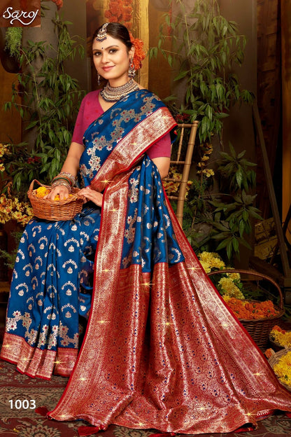 Gulaab Silk Saroski Vol 1 Saroj Soft Silk Sarees Wholesale Rate