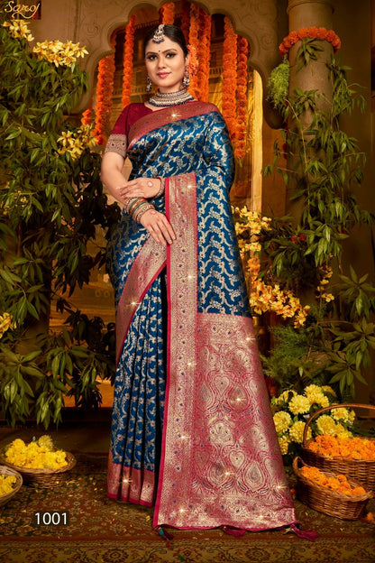 Gulaab Silk Saroski Vol 2 Saroj Soft Silk Sarees Manufacturer Ahmedabad