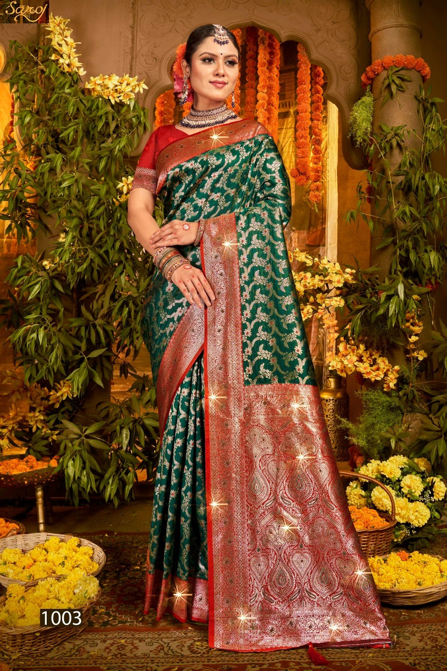 Gulaab Silk Saroski Vol 2 Saroj Soft Silk Sarees Manufacturer Ahmedabad