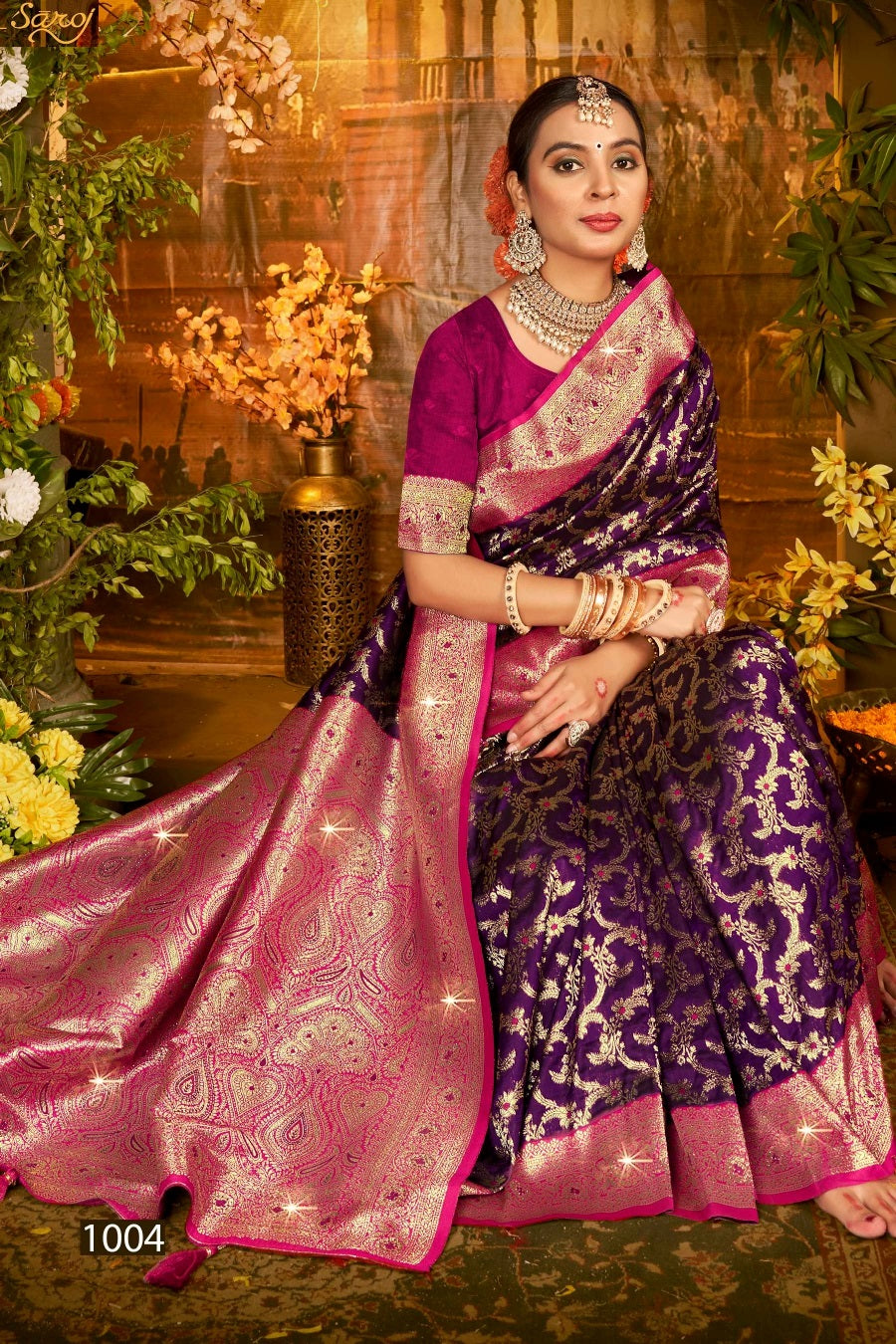 Gulaab Silk Saroski Vol 2 Saroj Soft Silk Sarees Manufacturer Ahmedabad