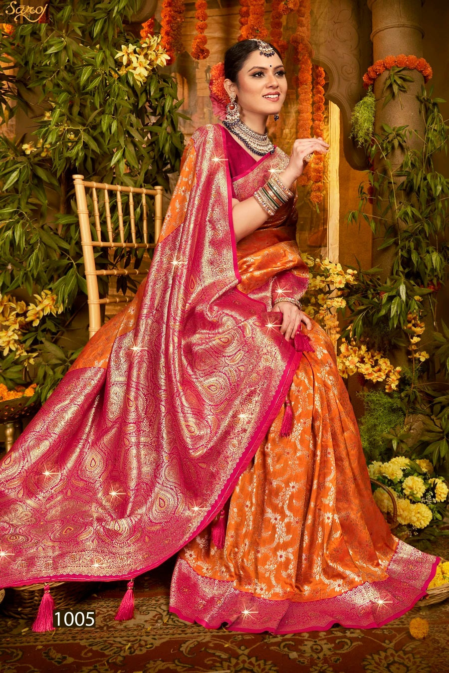 Gulaab Silk Saroski Vol 2 Saroj Soft Silk Sarees Manufacturer Ahmedabad