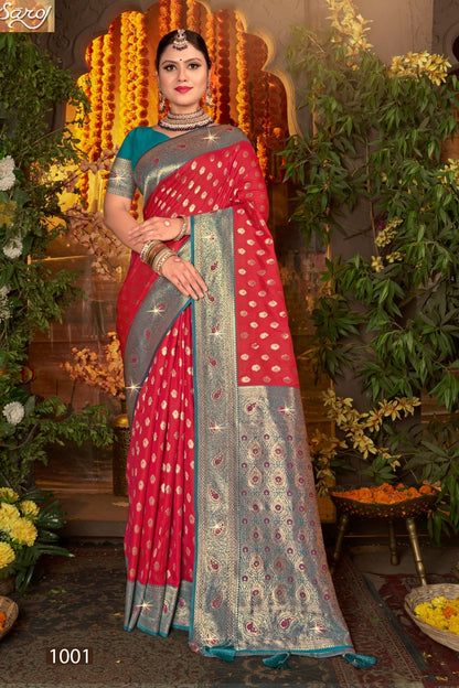 Gulaab Silk Saroski Vol 3 Saroj Soft Silk Sarees Supplier Ahmedabad