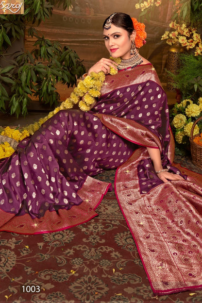 Gulaab Silk Saroski Vol 3 Saroj Soft Silk Sarees Supplier Ahmedabad