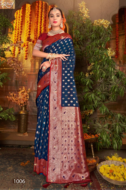 Gulaab Silk Saroski Vol 3 Saroj Soft Silk Sarees Supplier Ahmedabad