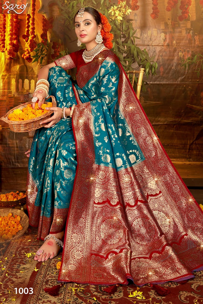 Gulaab Silk Saroski Vol 4 Saroj Soft Silk Sarees Exporter Ahmedabad
