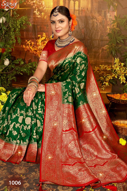 Gulaab Silk Saroski Vol 4 Saroj Soft Silk Sarees Exporter Ahmedabad