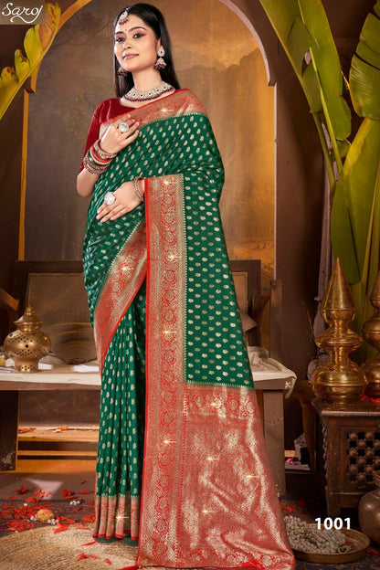 Gulaab Silk Saroski Vol 5 Saroj Soft Silk Sarees Wholesaler Ahmedabad