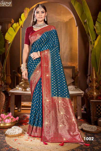 Gulaab Silk Saroski Vol 5 Saroj Soft Silk Sarees Wholesaler Ahmedabad