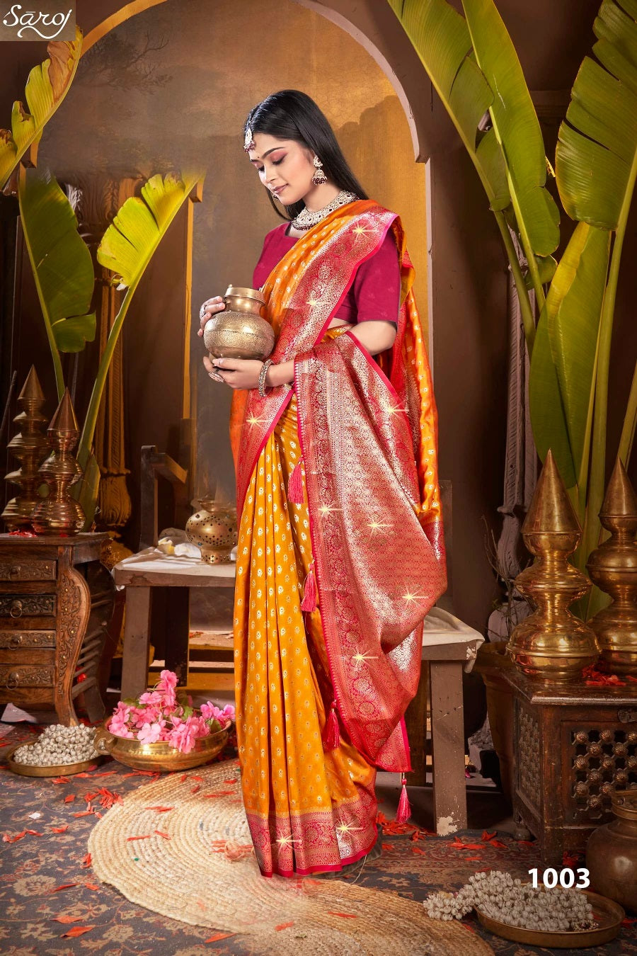 Gulaab Silk Saroski Vol 5 Saroj Soft Silk Sarees Wholesaler Ahmedabad