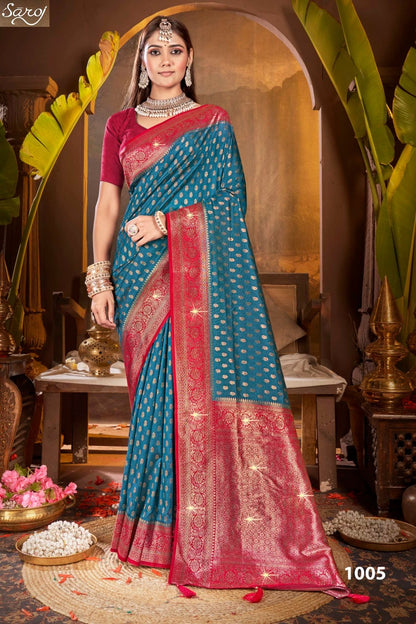 Gulaab Silk Saroski Vol 5 Saroj Soft Silk Sarees Wholesaler Ahmedabad