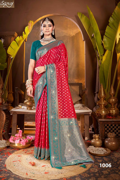 Gulaab Silk Saroski Vol 5 Saroj Soft Silk Sarees Wholesaler Ahmedabad