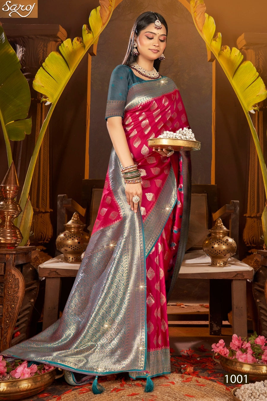 Gulaab Silk Saroski Vol 6 Saroj Soft Silk Sarees Wholesale Price