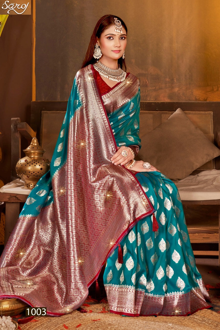 Gulaab Silk Saroski Vol 6 Saroj Soft Silk Sarees Wholesale Price