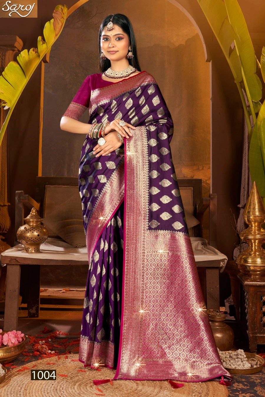 Gulaab Silk Saroski Vol 6 Saroj Soft Silk Sarees Wholesale Price