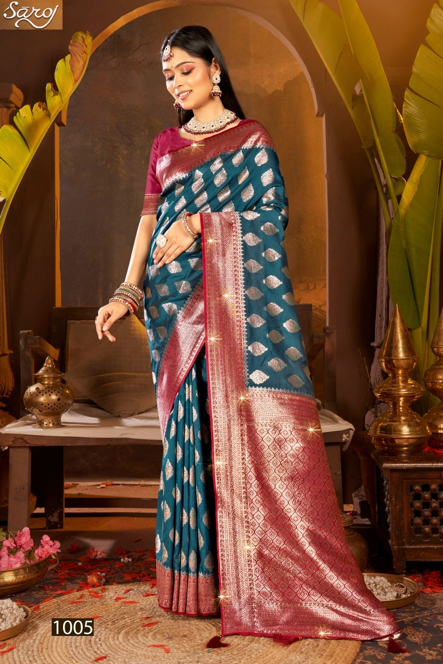 Gulaab Silk Saroski Vol 6 Saroj Soft Silk Sarees Wholesale Price