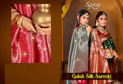 Gulaab Silk Saroski Vol 6 Saroj Soft Silk Sarees Wholesale Price