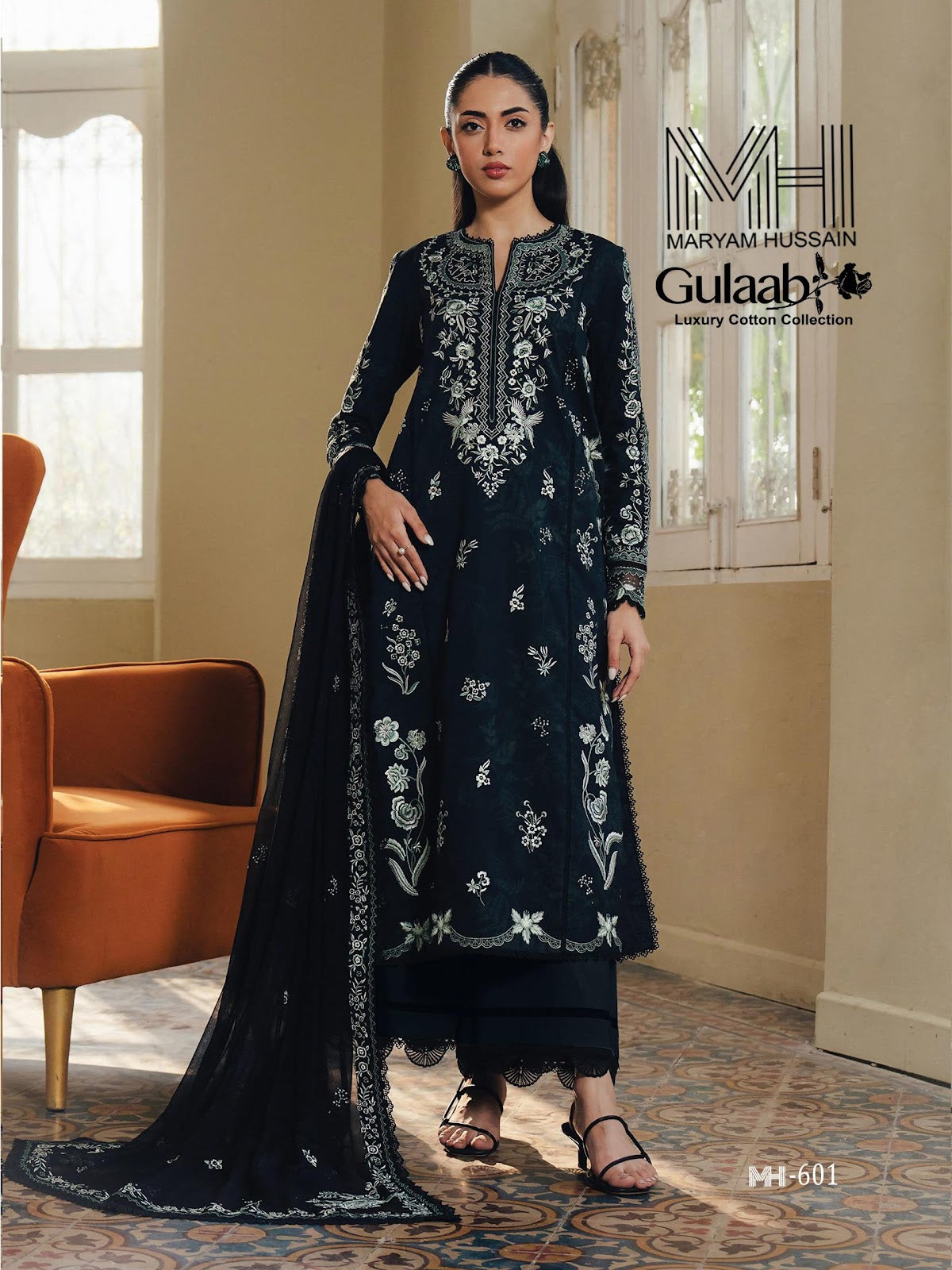 Gulaab Vol 6 Maryam Hussain Mix Cotton Karachi Salwar Suits Manufacturer
