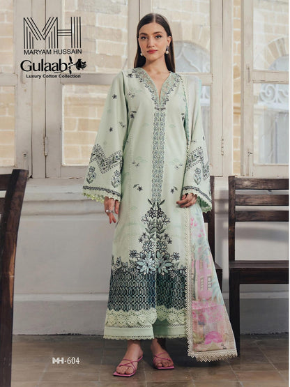 Gulaab Vol 6 Maryam Hussain Mix Cotton Karachi Salwar Suits Manufacturer