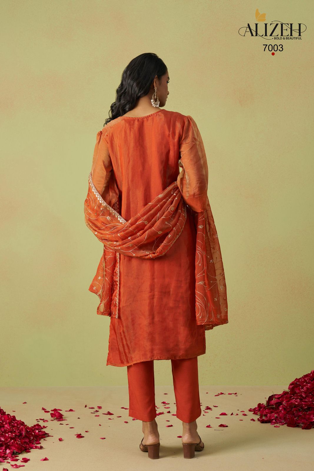Gulaabo 7001-7004 Alizeh Organza Pant Style Suits Supplier Ahmedabad