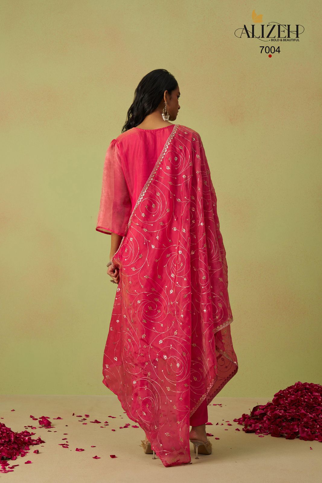 Gulaabo 7001-7004 Alizeh Organza Pant Style Suits Supplier Ahmedabad