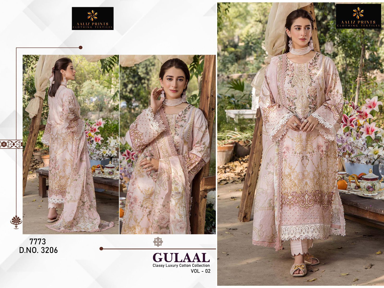 Gulaal Remix Aaliz Prints Cotton Karachi Salwar Suits Supplier Ahmedabad