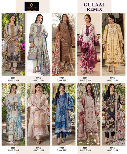 Gulaal Remix Aaliz Prints Cotton Karachi Salwar Suits Supplier Ahmedabad