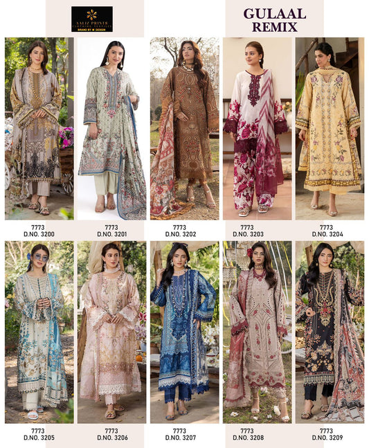 Gulaal Remix Aaliz Prints Cotton Karachi Salwar Suits Supplier Ahmedabad