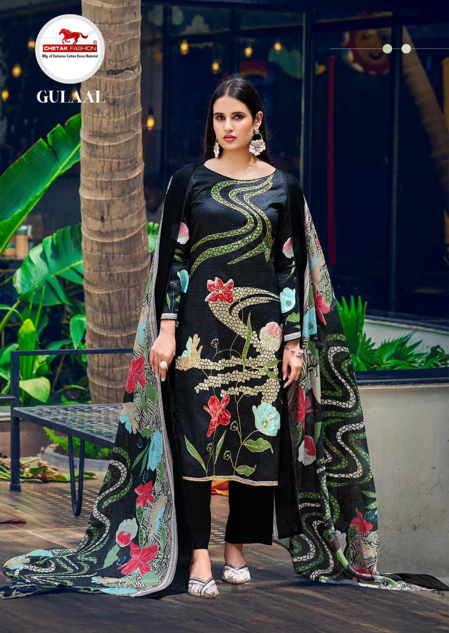 Gulaal Vol 14 Chetak Fashion Jaam Cotton Pant Style Suits Exporter