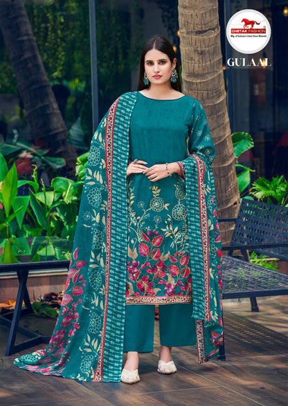 Gulaal Vol 14 Chetak Fashion Jaam Cotton Pant Style Suits Exporter