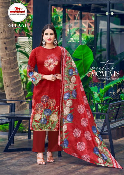 Gulaal Vol 14 Chetak Fashion Jaam Cotton Pant Style Suits Exporter