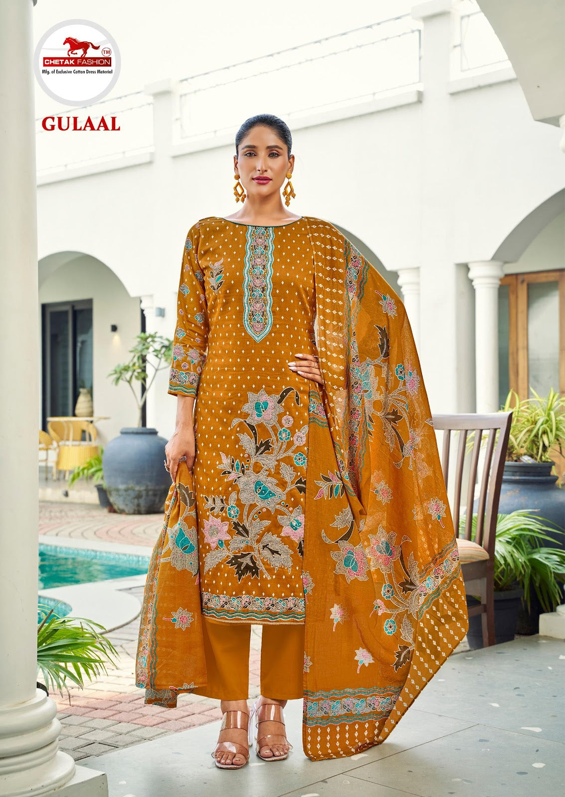Gulaal Vol 15 Chetak Fashion Jaam Cotton Pant Style Suits Wholesaler Gujarat