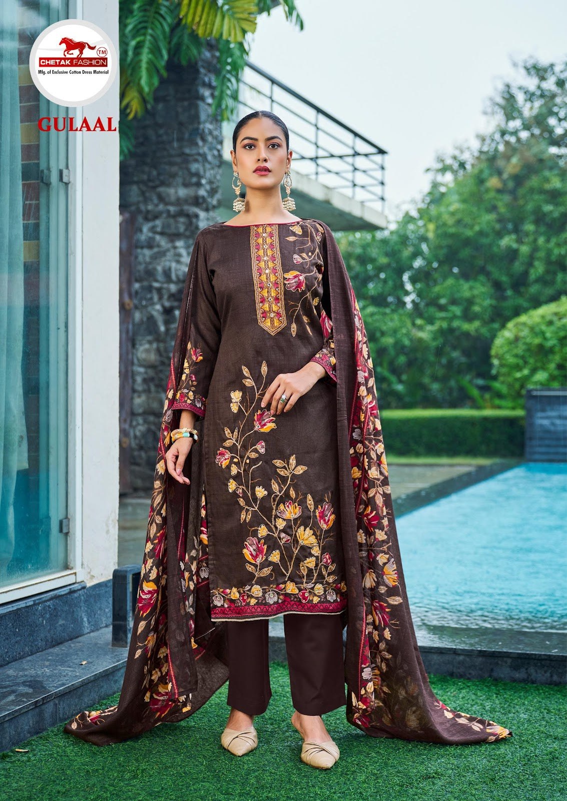 Gulaal Vol 15 Chetak Fashion Jaam Cotton Pant Style Suits Wholesaler Gujarat